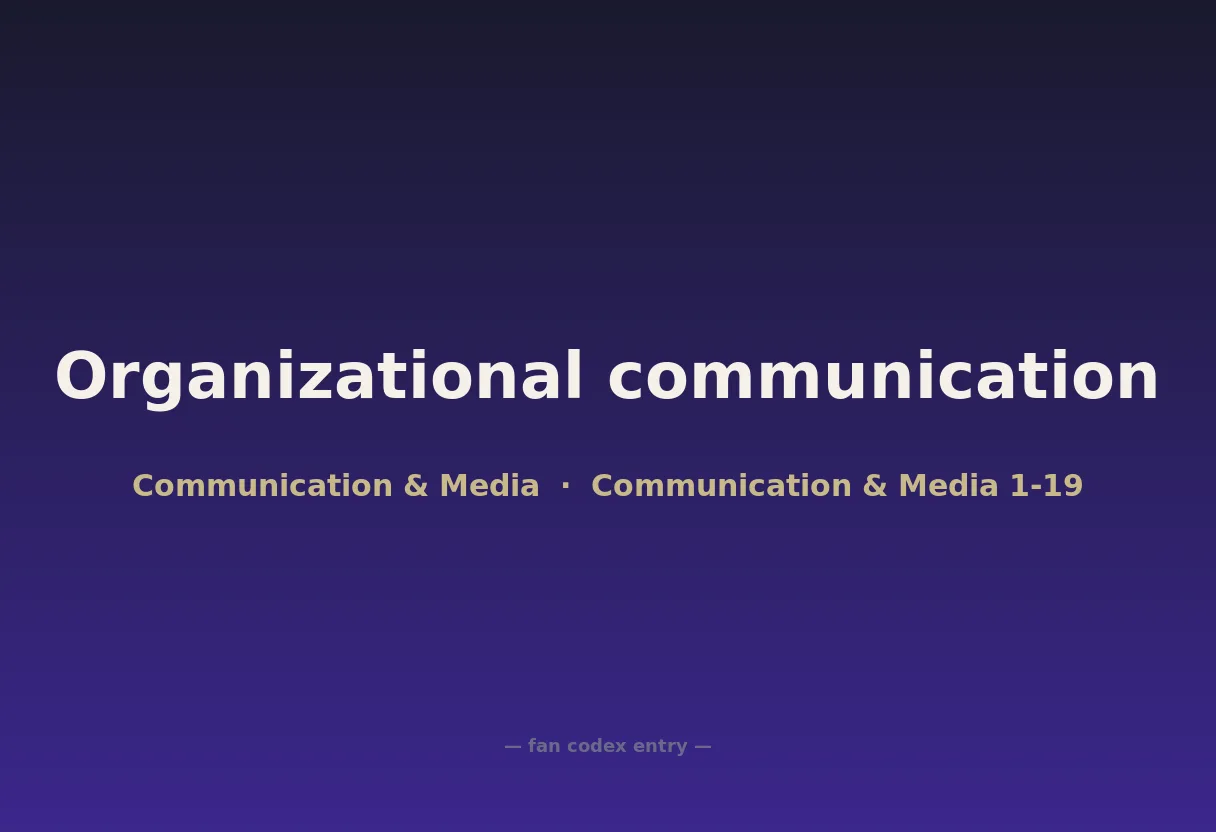 Organizational communication