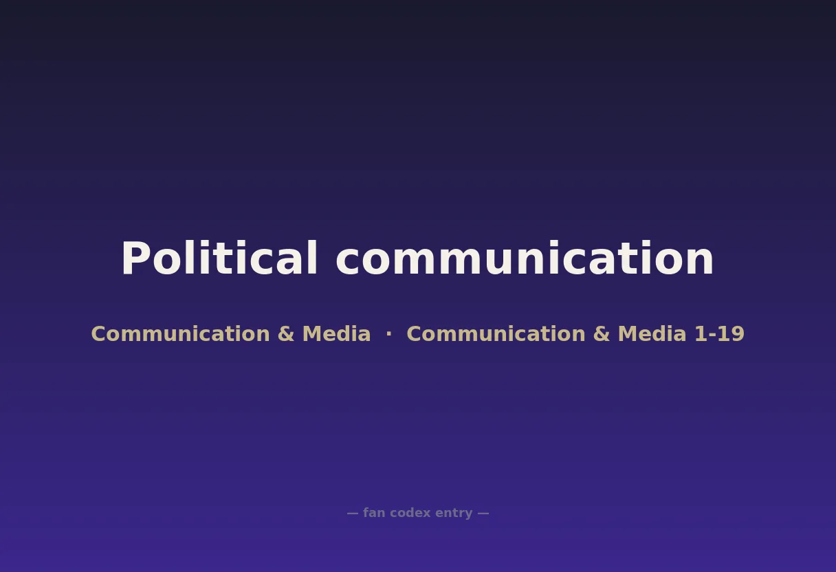 Political communication