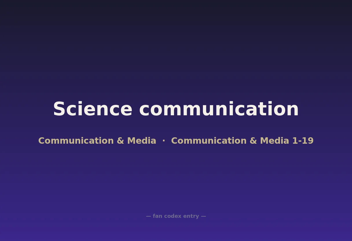 Science communication