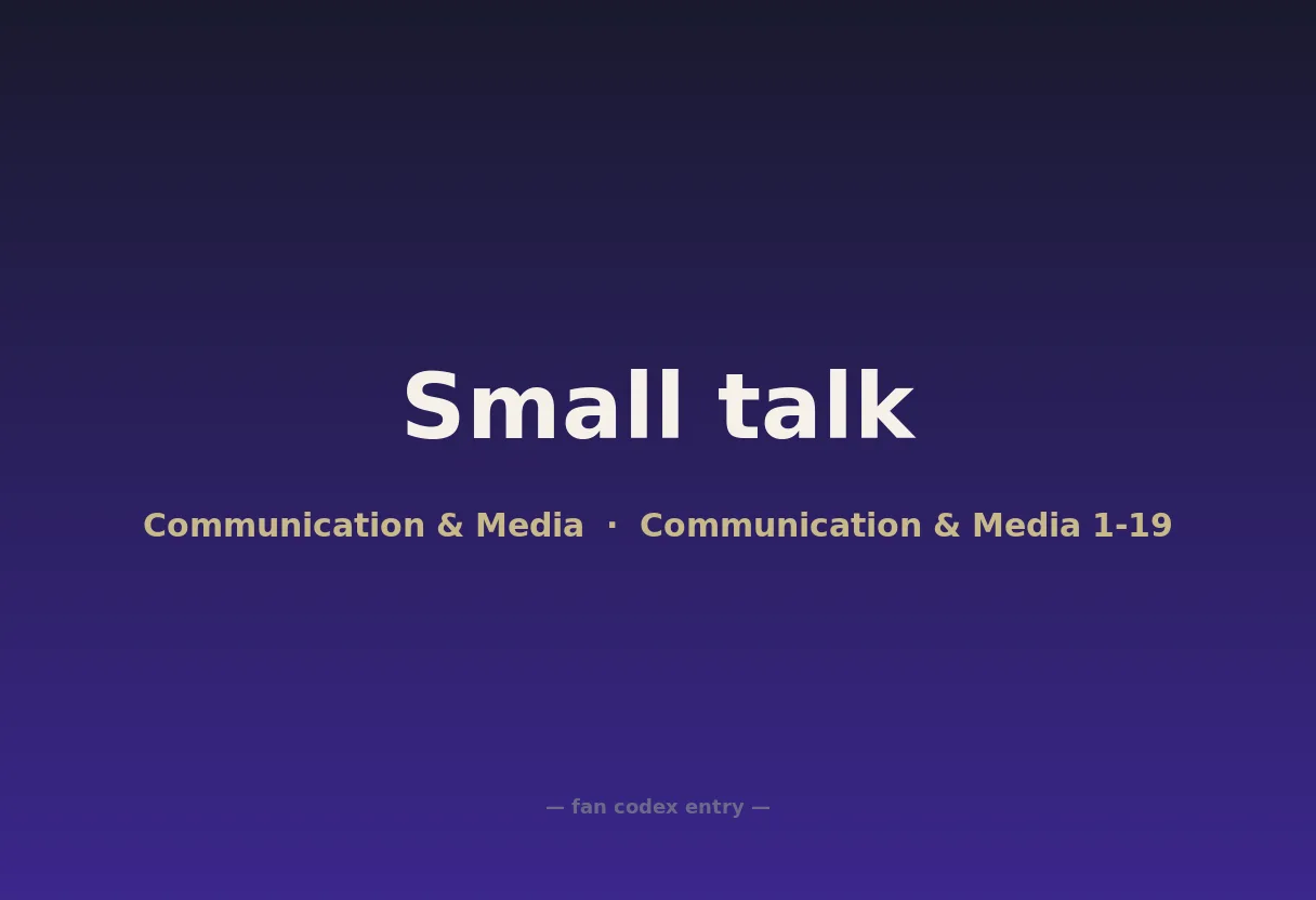 Small talk